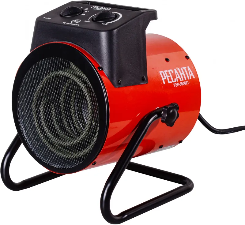 Тепловая пушка электрическая Ресанта ТЭП-5000К1 5000Вт красный