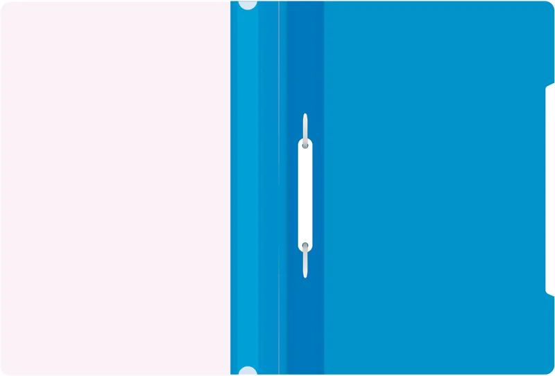 Папка-скоросшиватель Бюрократ Economy -PSE20BLUE A4 прозрач.верх.лист пластик синий