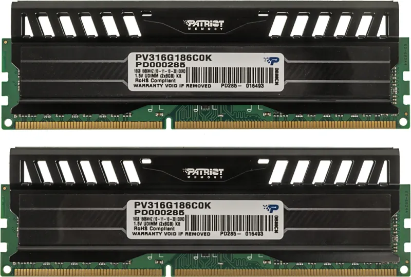 Память DDR3 2x8Gb 1866MHz Patriot PV316G186C0K Viper 3 RTL PC3-15000 CL10 DIMM 240-pin 1.5В dual rank с радиатором Ret