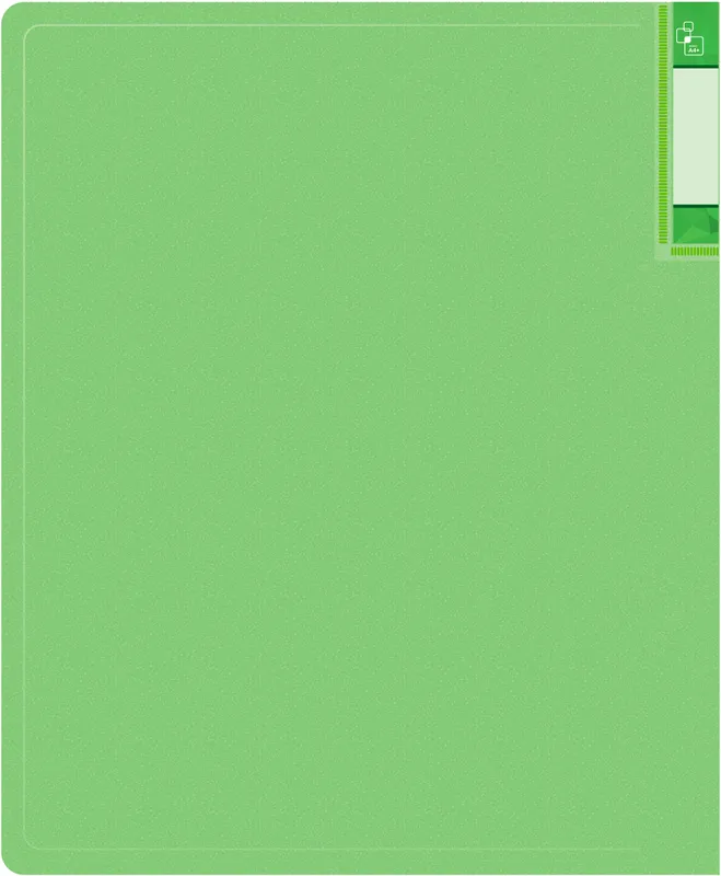 Папка с 60 прозр.вклад. Бюрократ Gems GEM60GRN A4 пластик 0.7мм торц.карм с бум. встав зеленый турмалин