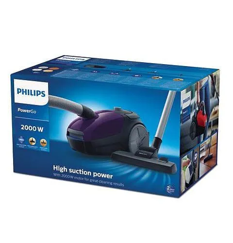 Пылесос Philips PowerGo FC8295/01 2000Вт фиолетовый/черный