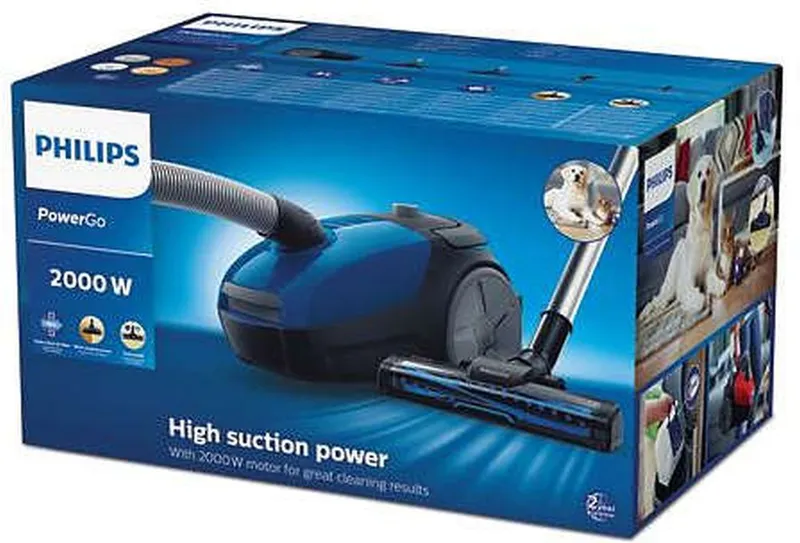 Пылесос Philips PowerGo FC8296/01 2000Вт синий/черный