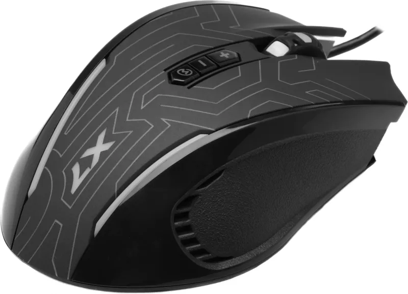 Мышь A4Tech X87 черный оптическая (2400dpi) USB (8but)