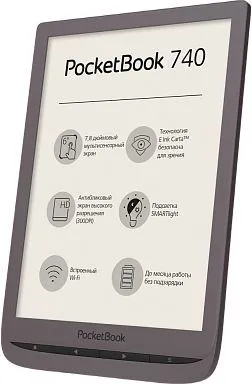 Электронная книга PocketBook 740 7.8" E-Ink Carta 1872x1404 Touch Screen 1Ghz 1Gb/8Gb/microSDHC/подсветка дисплея коричневый