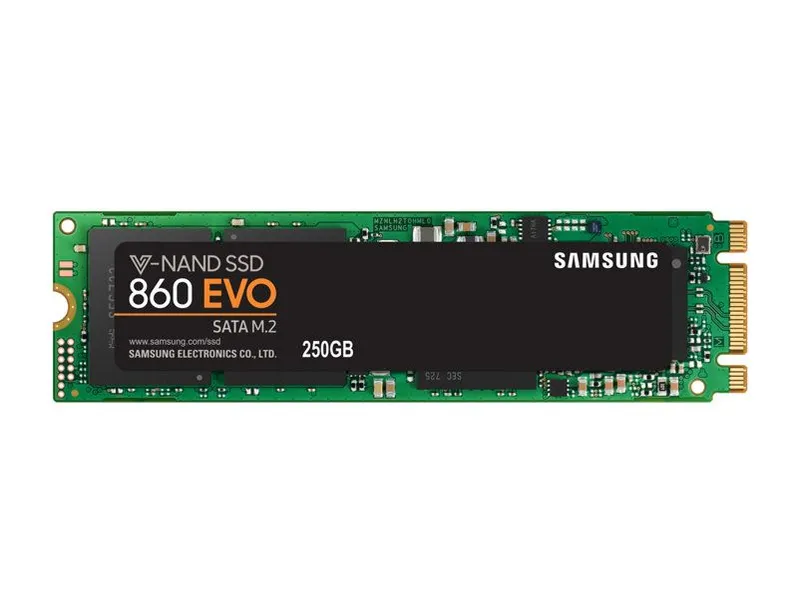 Твердотельный накопитель SSD M.2 2280 (SATA) 250Gb Samsung 860 EVO (R550/W520MB/s) (MZ-N6E250BW) 1year