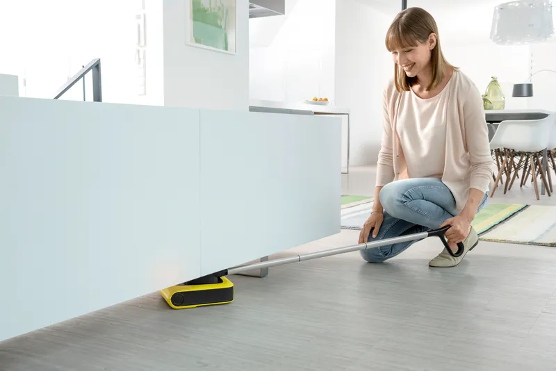 Пылесос-электровеник Karcher KB 5 650Вт желтый