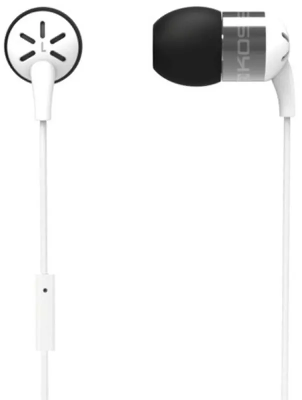 Гарнитура вкладыши Koss KEB25iW 1.2м белый проводные оголовье (15118055)