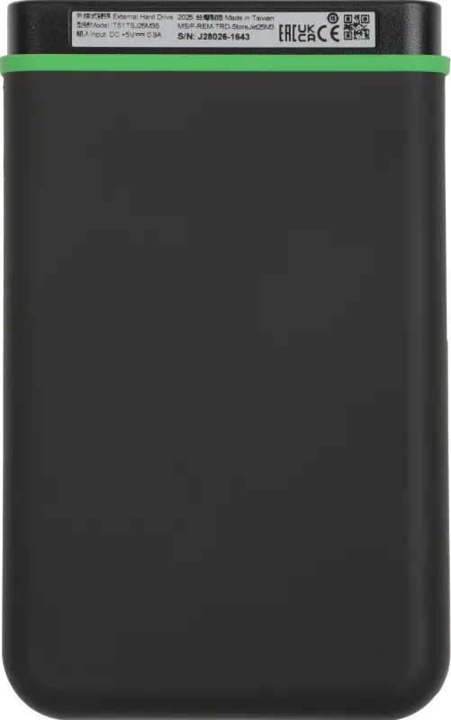 Жесткий диск Transcend USB 3.0 1Tb TS1TSJ25M3S StoreJet 25M3S (5400rpm) 2.5" серый