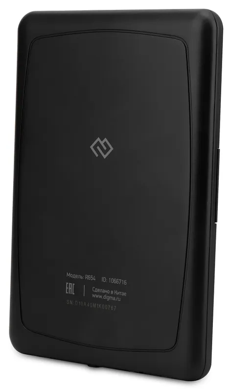 Электронная книга Digma R654 6" E-ink HD Pearl 1024x758 600MHz/4Gb/microSDHC/подсветка дисплея графит