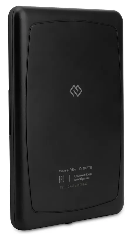 Электронная книга Digma R654 6" E-ink HD Pearl 1024x758 600MHz/4Gb/microSDHC/подсветка дисплея графит
