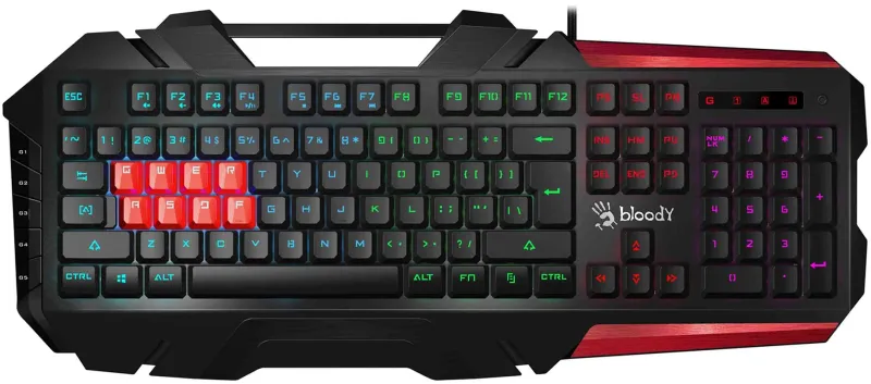 Клавиатура A4Tech Bloody B3590R механическая черный/красный USB for gamer LED (B3590R (BLACK+RED))