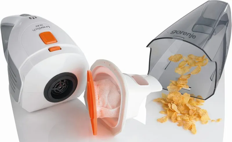 Пылесос Gorenje MVC148FW 100Вт нержавеющая сталь