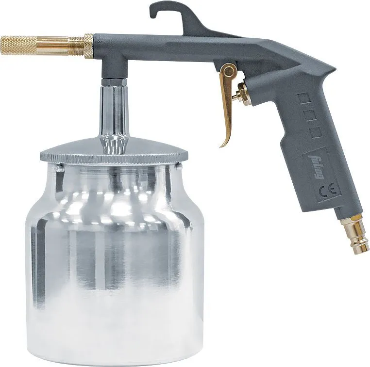 Пистолет пескоструйный Fubag 110115 142л/мин соп.:6мм бак:0.75л серебристый/черный