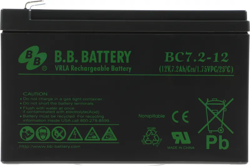 Батарея для ИБП BB BC 7,2-12 12В 7.2Ач