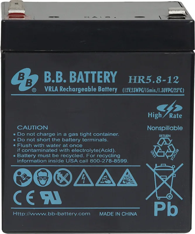 Батарея для ИБП BB HR 5,8-12 12В 5.8Ач