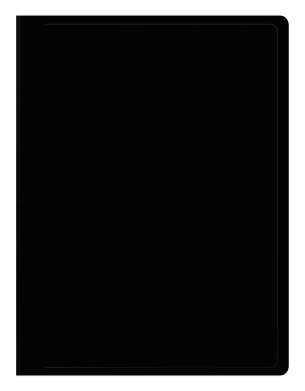 Папка метал.пруж.скоросш. Бюрократ Black&White BWPZ08PBLCK A4 пластик 0.8мм черный/белый