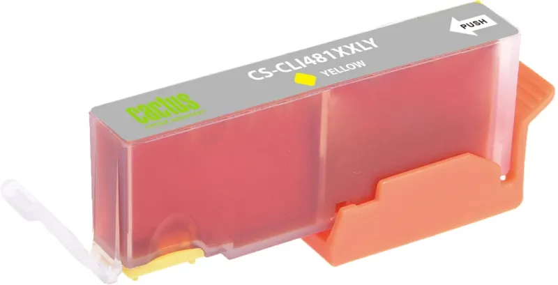 Картридж струйный Cactus CS-CLI481XXLY желтый (12.2мл) для Canon Pixma TR7540/TR8540/TS6140/TS8140