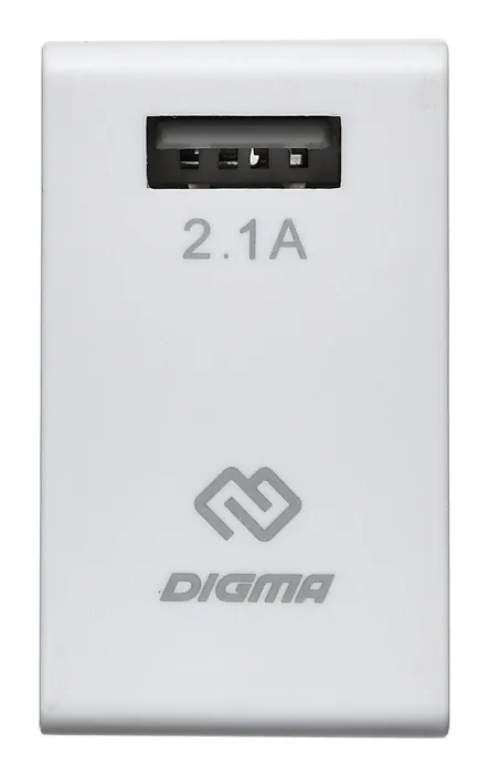 Сетевое зар./устр. Digma DGWC-1U-2.1A-WG 10.5W 2.1A USB универсальное белый
