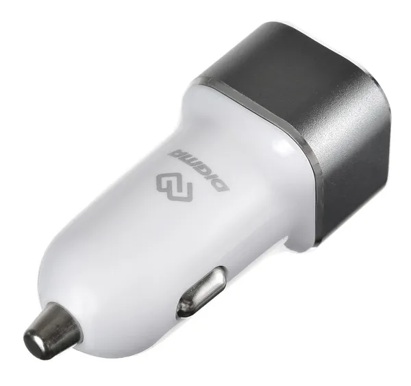 Автомобильное зар./устр. Digma DGCC-2U-3A-WG 15W 2.1A+1A 2xUSB универсальное белый