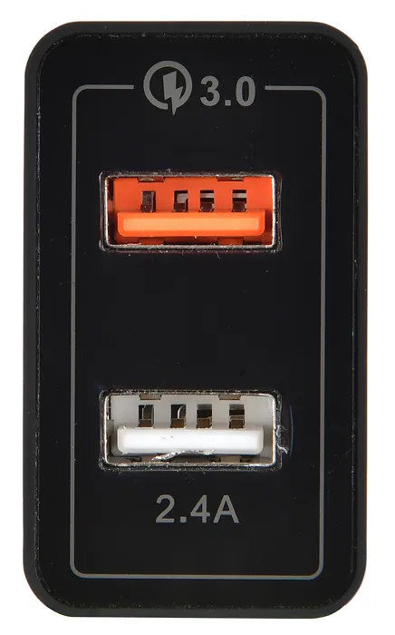 Сетевое зар./устр. Digma DGWC-2U-QC3.0-BK 30W 3A (QC) 2xUSB универсальное черный