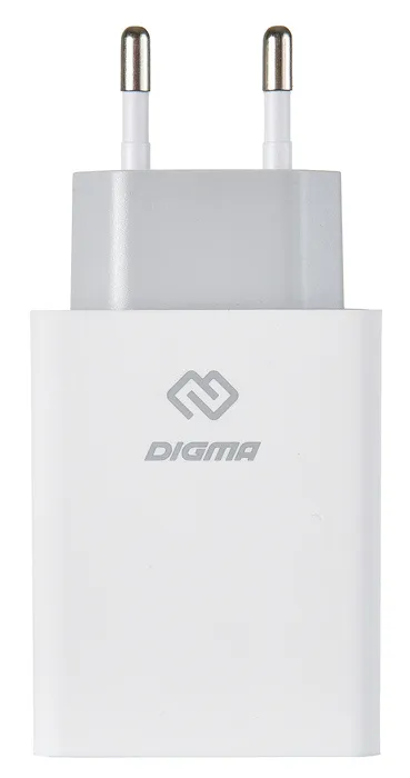 Сетевое зар./устр. Digma DGWC-3U-5A-WG 25W 5A (PD+QC) 3xUSB универсальное белый