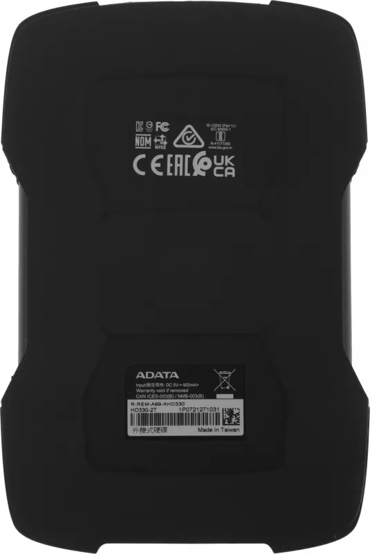 Жесткий диск A-Data USB 3.0 2Tb AHD330-2TU31-CBK HD330 DashDrive Durable 2.5" черный