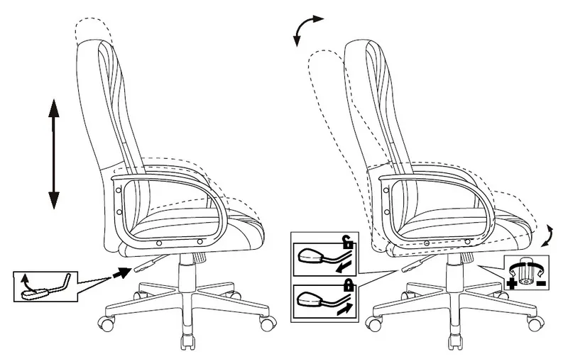 Кресло руководителя Бюрократ T-898 серый 3C1 крестов. пластик
