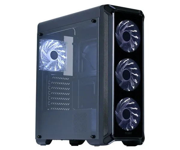 Корпус ZALMAN I3 EDGE, ATX, BLACK, FRONT ACRYL, WINDOW, 2x3.5", 3x2.5", 2xUSB2.0, 1xUSB3.0, FAN CONTROLLER, FRONT 3x120mm, REAR 1x120mm