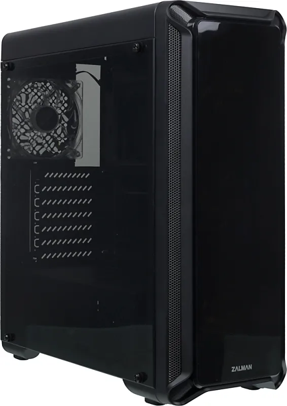 Корпус ZALMAN I3 EDGE, ATX, BLACK, FRONT ACRYL, WINDOW, 2x3.5", 3x2.5", 2xUSB2.0, 1xUSB3.0, FAN CONTROLLER, FRONT 3x120mm, REAR 1x120mm