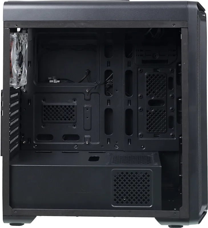 Корпус ZALMAN I3 EDGE, ATX, BLACK, FRONT ACRYL, WINDOW, 2x3.5", 3x2.5", 2xUSB2.0, 1xUSB3.0, FAN CONTROLLER, FRONT 3x120mm, REAR 1x120mm