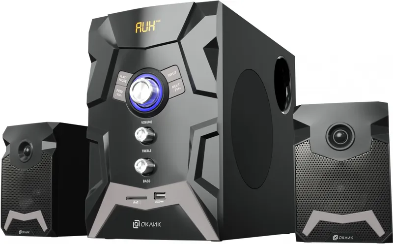 Колонки Оклик OK-441 2.1 черный 50Вт BT
