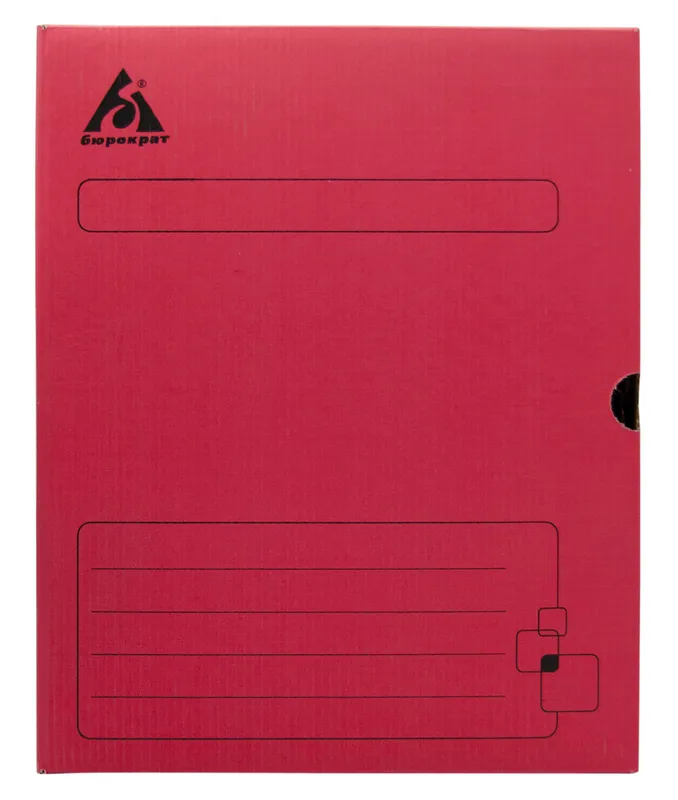 Короб архивный Бюрократ ККА-100К микрогофрокартон корешок 100мм A4 340x255x100мм красный