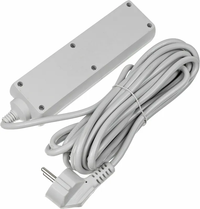 Сетевой фильтр Buro 300SL-5-G 5м (3 розетки) серый (пакет ПЭ)