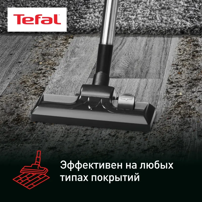 Пылесос Tefal TW3786RA 750Вт черный/серый