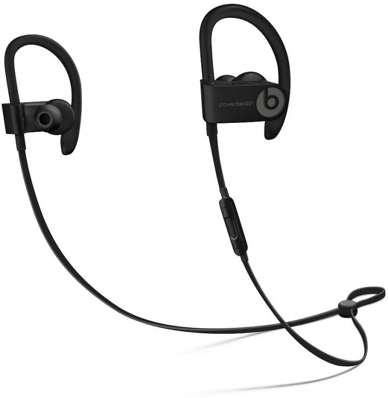 Гарнитура вкладыши Beats Powerbeats 3 черный беспроводные bluetooth крепление за ухом (ML8V2EE/A)