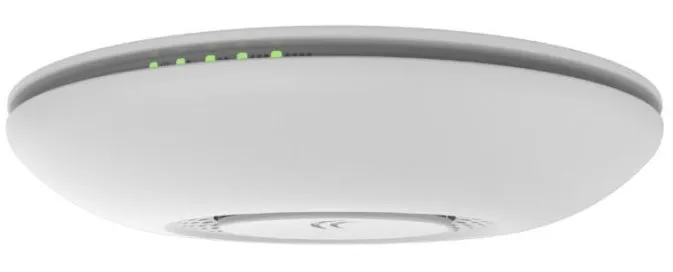 Точка доступа wi-fi MikroTik cAP with AR9533 650MHz CPU, 64MB RAM, 1xLAN, built-in 2.4Ghz 802.11b/g/n Dual Chain wireless with 2dBi integrated antenna, RouterOS L4, plastic case, PoE, PSU