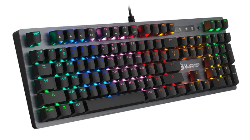 Клавиатура A4Tech Bloody B760 механическая серый USB for gamer LED (B760 GREY (BLACK SWITCH))