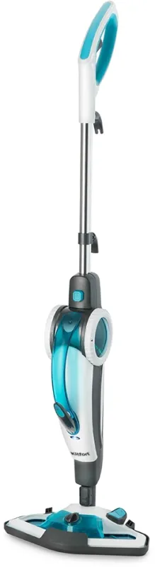 Швабра паровая Kitfort КТ-1003 1500Вт голубой/белый