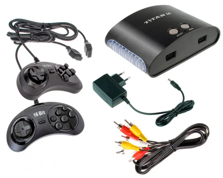 Игровая консоль Titan Magistr Titan 2 черный +контроллер в комплекте: 400 игр