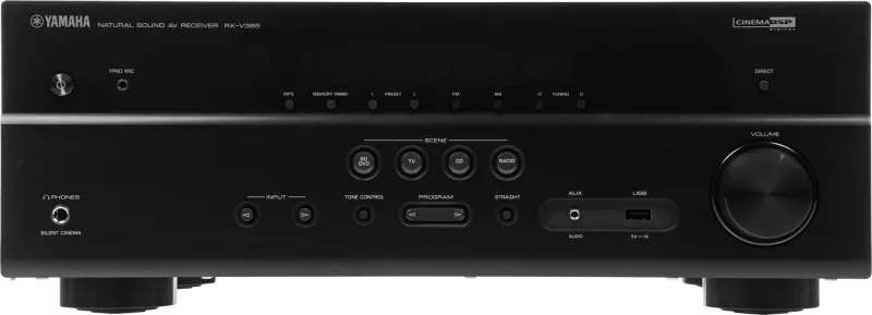 Ресивер AV Yamaha RX-V385 5.1 черный