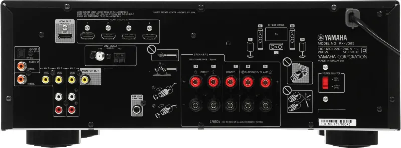 Ресивер AV Yamaha RX-V385 5.1 черный