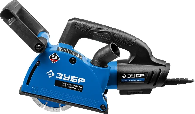 Штроборез Зубр Профессионал ЗШ-П30-1400 ПСТ 8800об/мин 1400W синий
