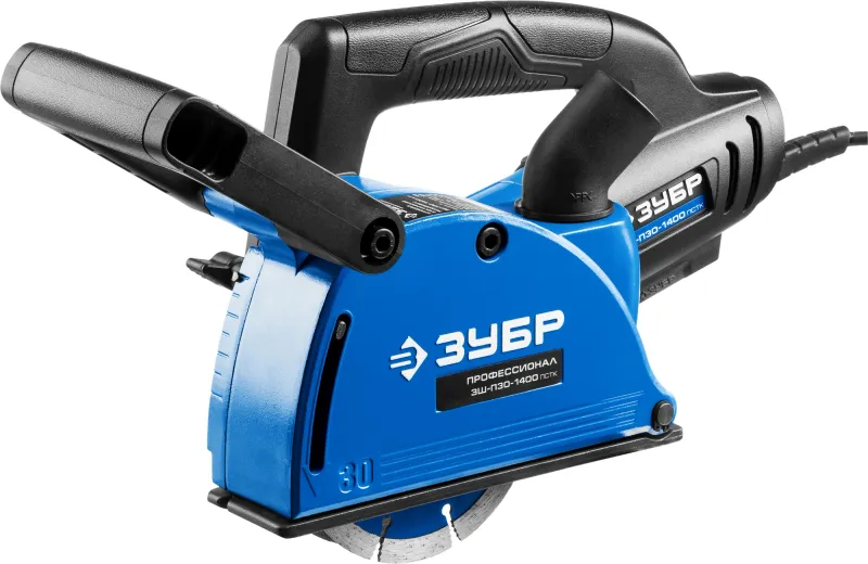 Штроборез Зубр Профессионал ЗШ-П30-1400 ПСТК 8800об/мин 1400W синий ДА