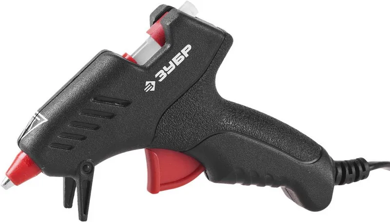 Клеевой пистолет Зубр 06850-10-08_z02 10Вт темп.165С стерж.:8мм