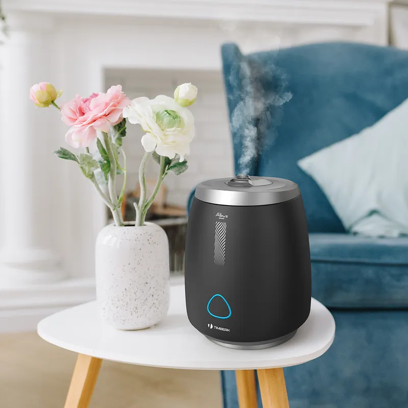 Увлажнитель воздуха Timberk THU UL 23 E (BL) 25Вт (ультразвуковой) черный/серебристый