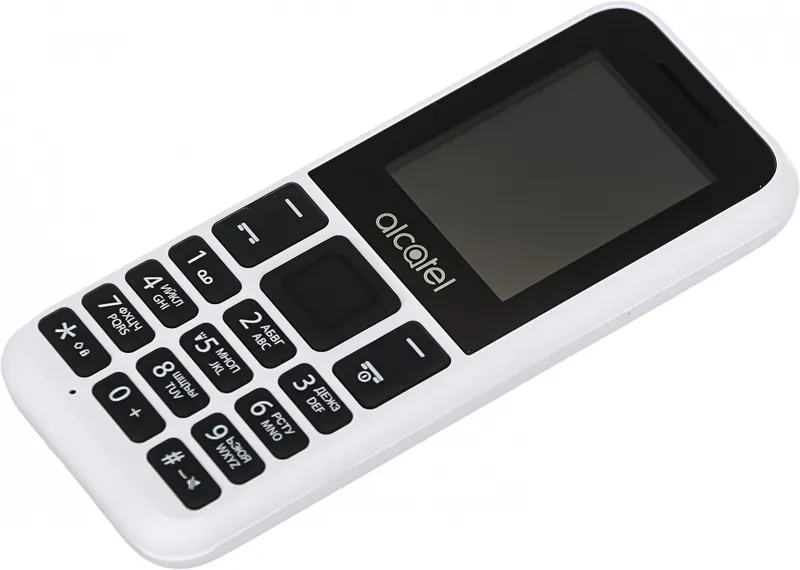 Мобильный телефон Alcatel 1066D белый моноблок 2Sim 1.8" 128x160 Thread-X 0.08Mpix GSM900/1800 GSM1900 MP3 FM microSD max32Gb