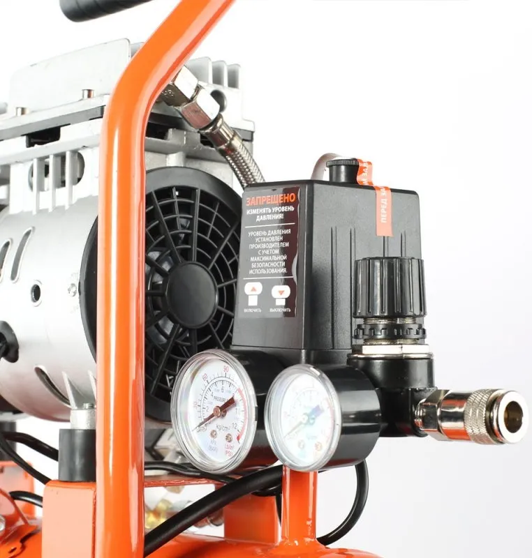 Компрессор поршневой Patriot WO 10-120 безмасляный 120л/мин 10л 650Вт оранжевый