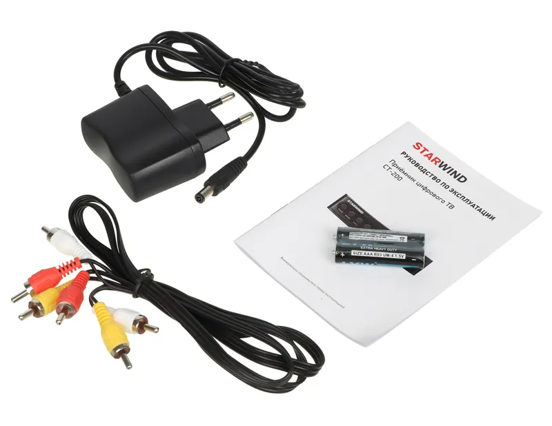 Ресивер DVB-T2 Starwind CT-200 черный