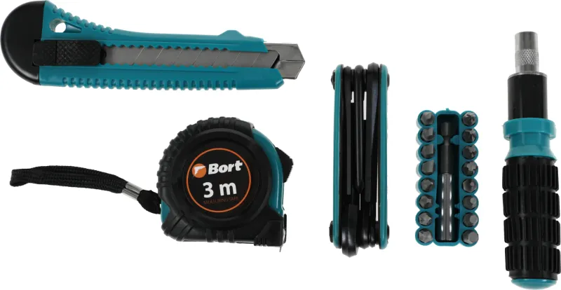 Набор инструментов Bort BTK-160 38 предметов (жесткий кейс)