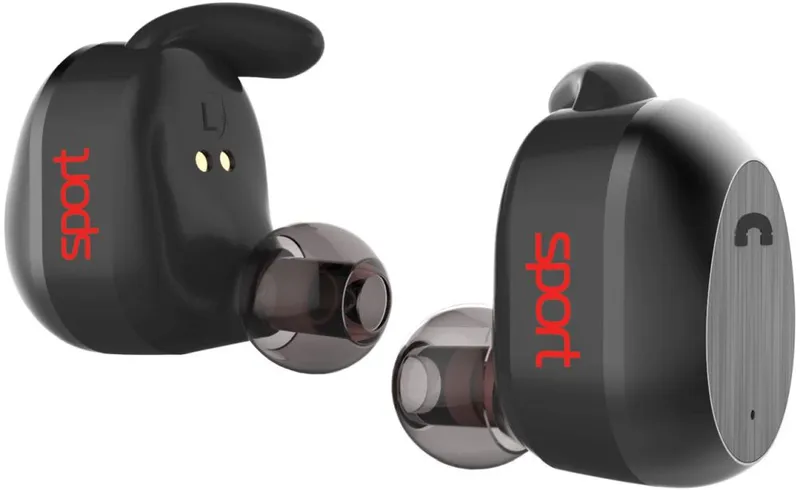 Гарнитура вкладыши Elari NanoPods Sport черный беспроводные bluetooth в ушной раковине (NPS-2SBLK)